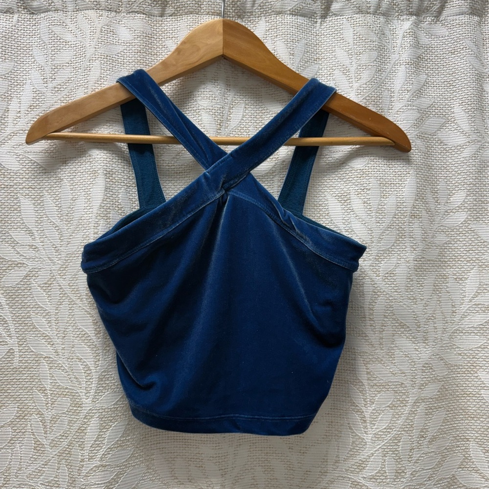 Beyond Yoga Navy Soft Sports Bra
